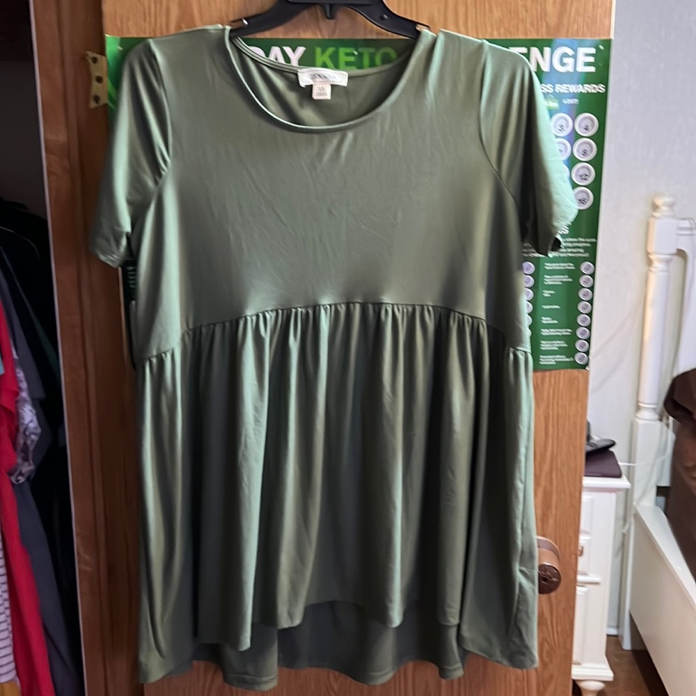 Zenana olive green babydoll size 1X